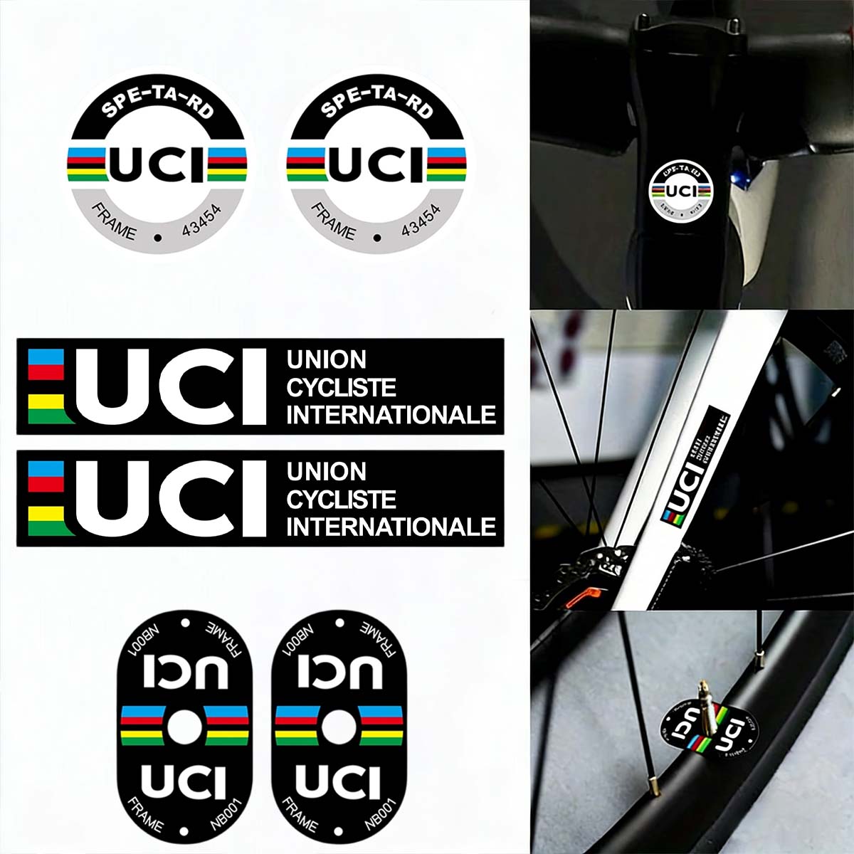 Mountain Biking Uci - Наклейки на раму велосипеда UCI: прочные
