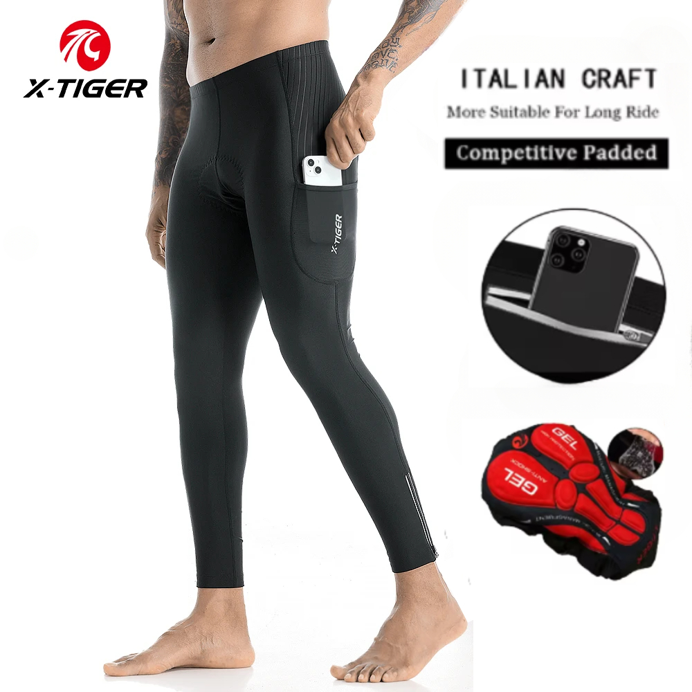 Mountain Biking Overalls - X-TIGER мужские длинные брюки для велоспорта