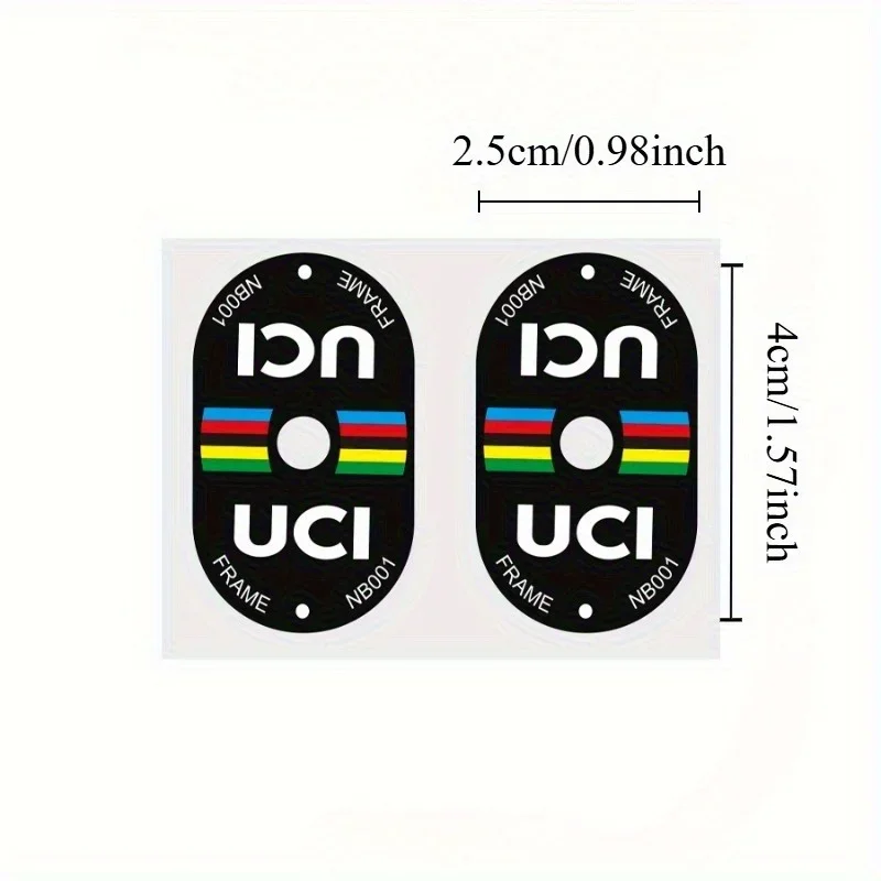 Mountain Biking Uci - 2 шт. сертифицированные UCI наклейки на