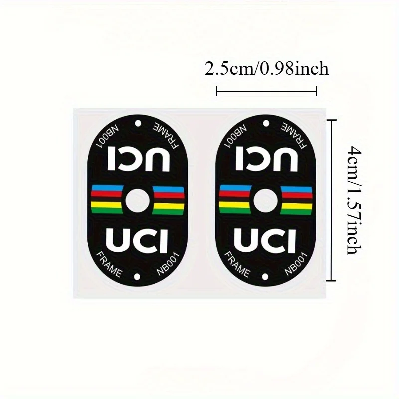 Mountain Biking Uci - 2 шт. сертифицированных UCI водонепроницаемых наклеек