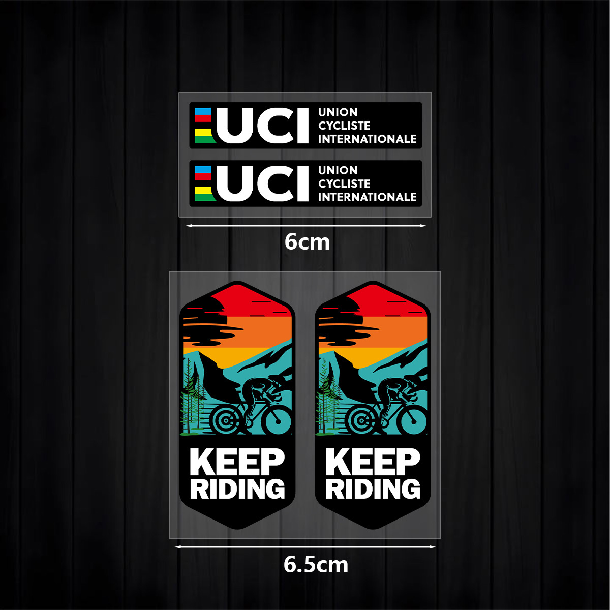 Набор наклеек UCI Keep Riding, – обзор и цена Mountain Biking Uci